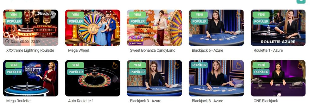 gizabet casino oyunları